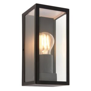 Breton wall light IP44 outdoor stainless steel lantern 28W