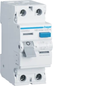 Hager CDA285U RCCB | 2P 100 A 30 mA Type A