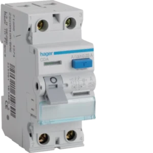 Hager CDA263U RCCB – 2P 63 A 30 mA Type A, 6 kA