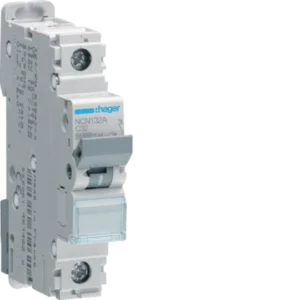 Hager NCN132A 32A single pole MCB with 10/15kA breaking capacity