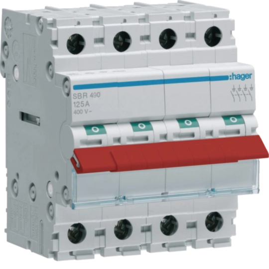 Hager JK11004S 100A 4 Pole Switch Incomer Kit