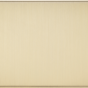 Flat Plate 2G blanking plate - brushed brass