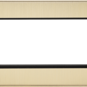 Flat Plate 4G modular faceplate - brushed brass