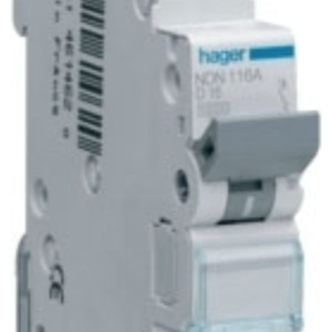 Hager NDN163A MCB SP Type D 63A 10kA