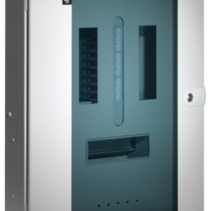 Hager JK106BG Distribution Board 6 Way TPN 125A Glazed Door