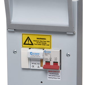 100A SINGLE PHASE SWITCH FUSE IN 5 MODULE METAL CLAD ENCLOSURE SPSF100M