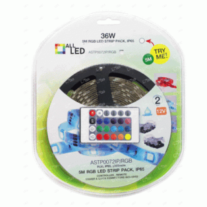 StripPackRGB - ASTP0072IP/RGB - 5M 36W IP65 RGB LED Strip Blister Pack (7.2W/m)
