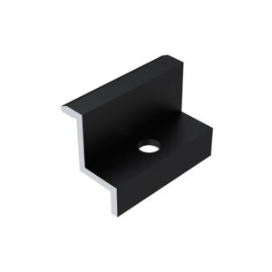 End clamp anodized 30mm black