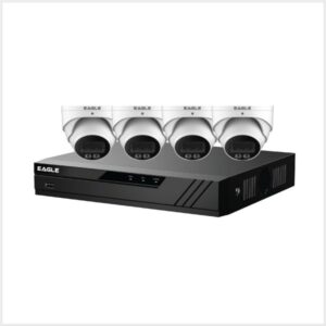 Eagle IP CCTV Kit - 8 Channel 2TB NVR with 4 x 4MP Full-Colour Turret