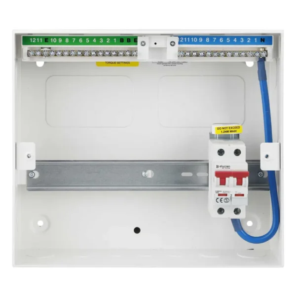 Click Elucian 12 Way 100a Main Switch Consumer Unit CUEB12MS10 - Image 2