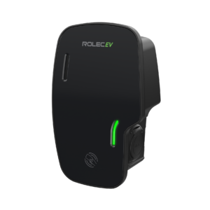 Rolec Zura Smart EV Charger - 1 x up to 7.4kw Type 2 Socket - Black ROLEC3020B