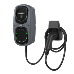 Rolec WallPod Smart EV Charger - up to 7.4kW Type 2 10m Tethered - Grey ROLEC4145G