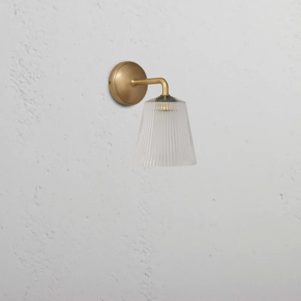 Corston Richmond Small Wall Light Fluted Glass