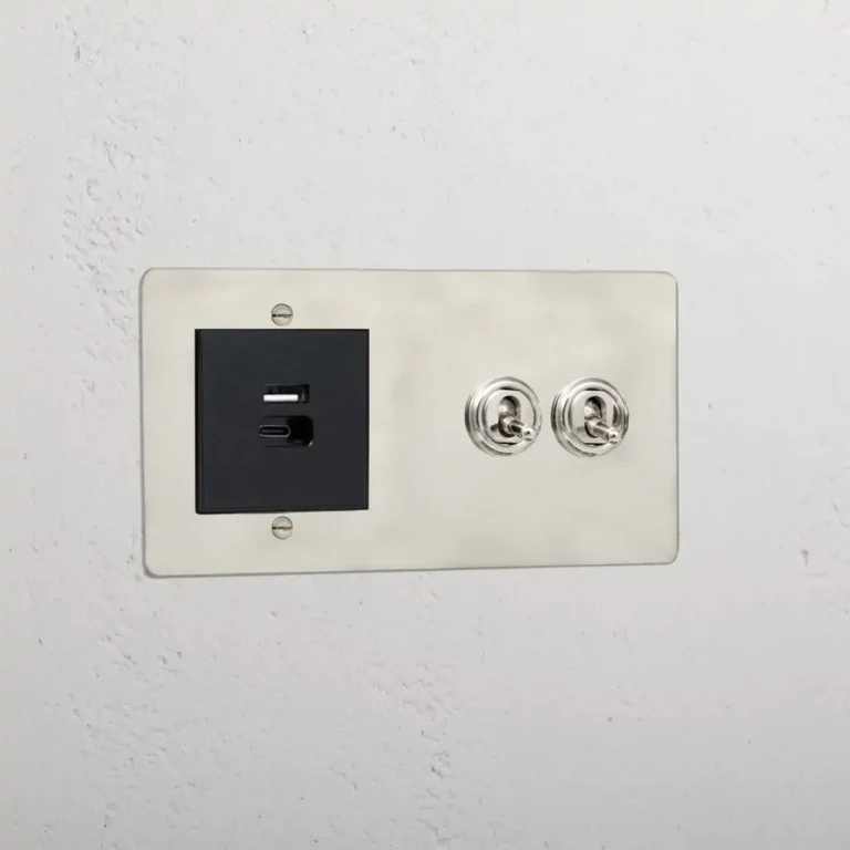 Corston 2G Toggle Switch + USB A+C Fast Charge