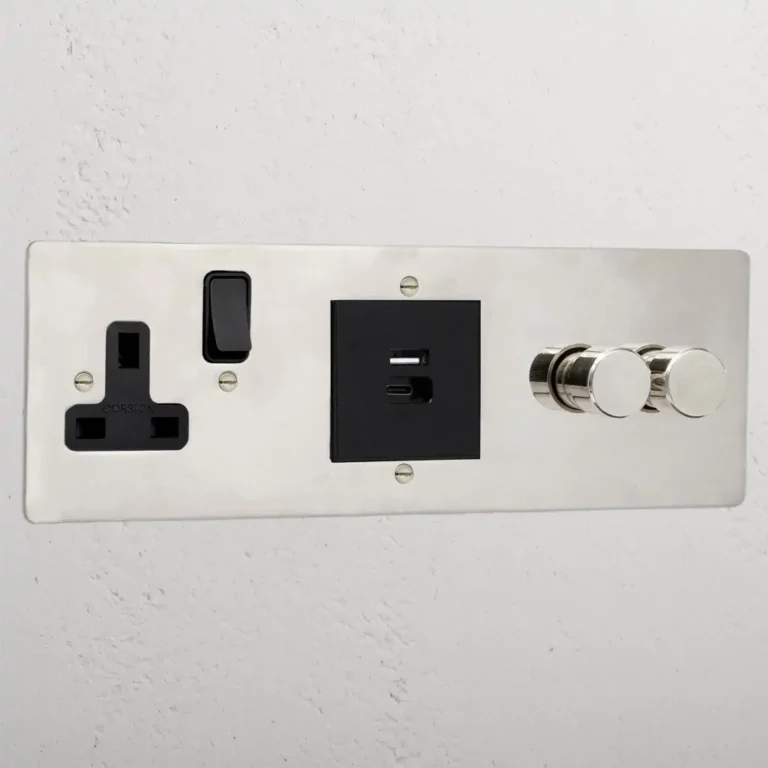 Corston 2G Dimmer + USB A+C Fast Charge + Single Socket