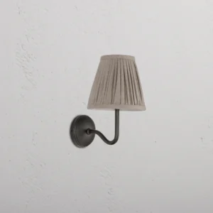 Corston Malvern Small Wall Light Pleated Natural Beige