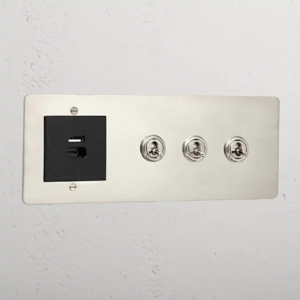 Corston 3G Toggle Switch + USB A+C Fast Charge
