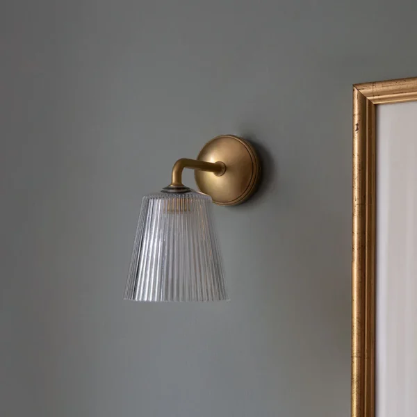 Corston Richmond Small Wall Light Fluted Glass - Image 4