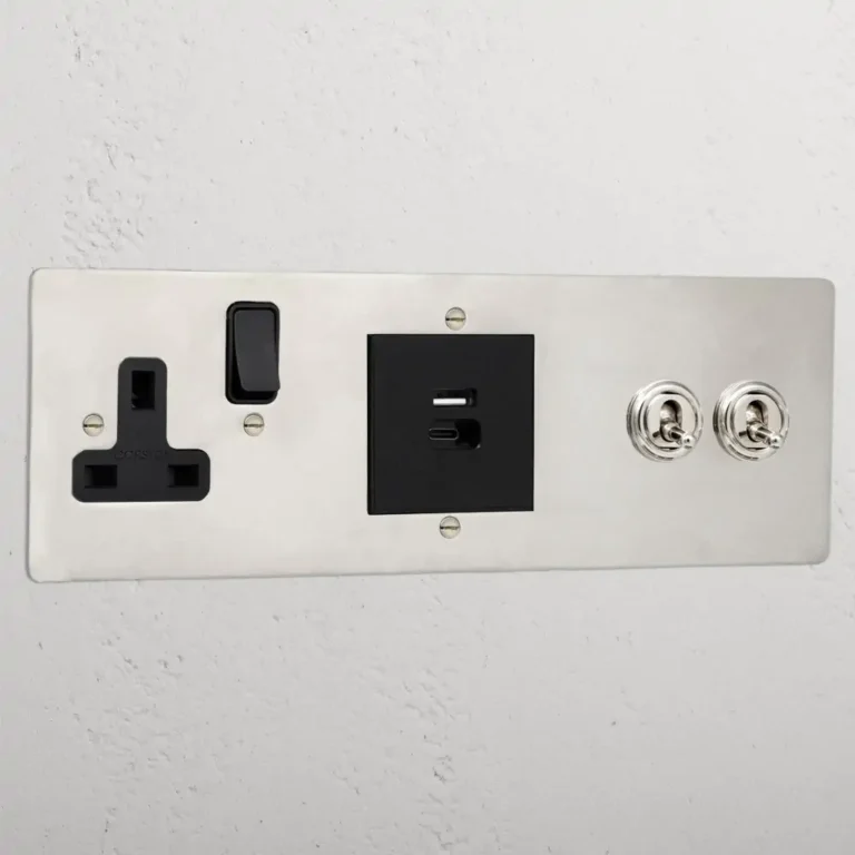Corston 2G Toggle + USB A+C Fast Charge + Single Socket