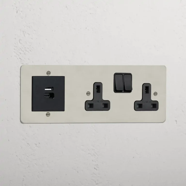 Corston Double Socket + USB A+C Port Fast Charge