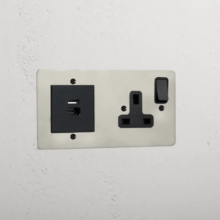 Corston Single Socket + USB A+C Fast Charge