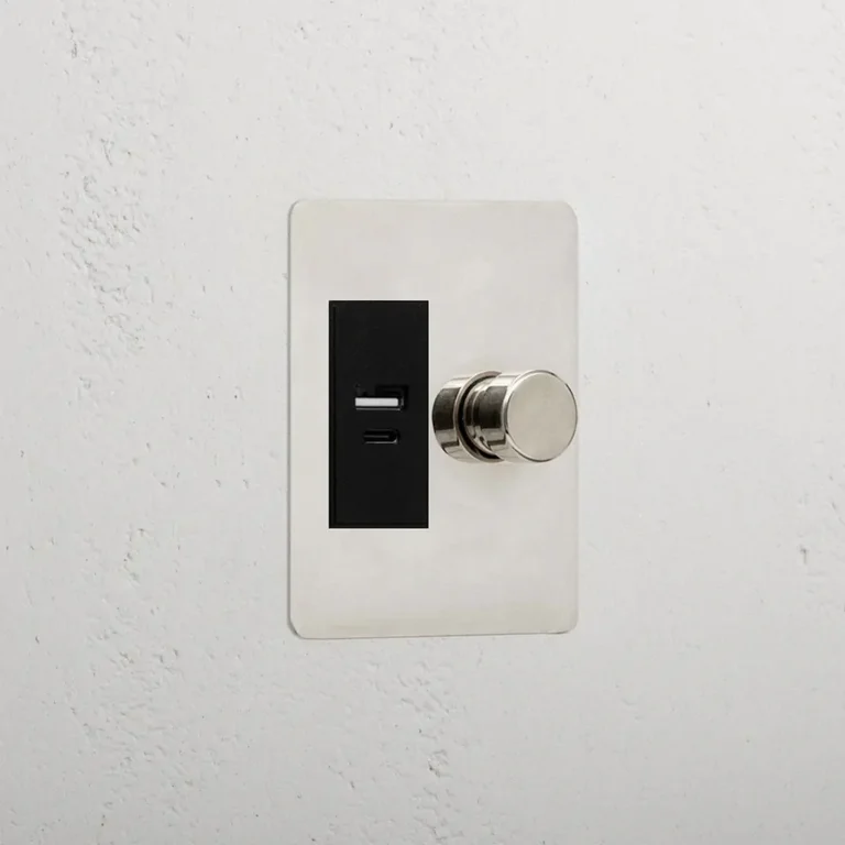 Corston Two Way Dimmer & USB A+C Slimline Switch