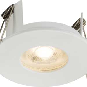 FireNova IP65 Fixed GU10 Fire-rated Open-back Downlight - Matt White