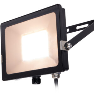 ALL LED Osprey 50W Carbon Black IP65 CCT Selectable Flood Light With Q-Nex Plug And Play Technology