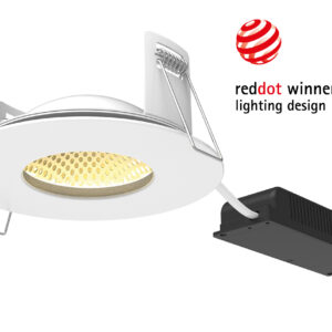 ALL LED Polaris 8W IP65 Dim-To-Warm LED Fire Rated Downlight