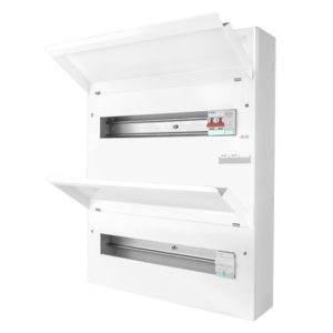 Click Elucian 36 Way 100A Main Switch Dual Row Consumer Unit with SPD CUDEB36MSSPC31